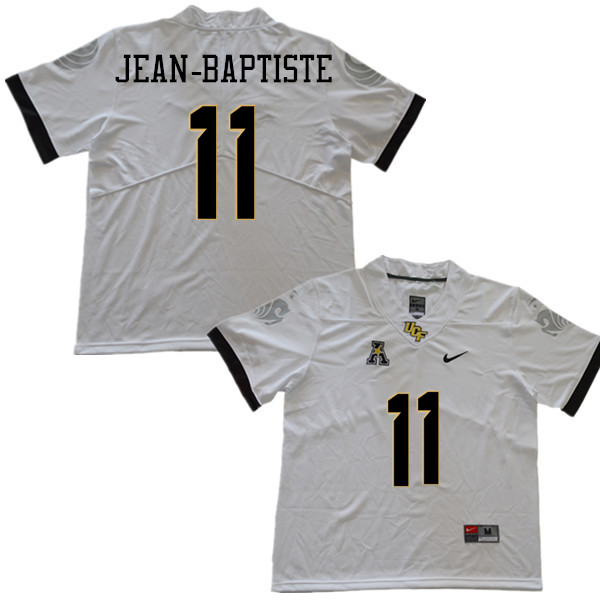 Men #11 Jeremiah Jean-Baptiste UCF Knights College Football Jerseys Sale-White - Click Image to Close